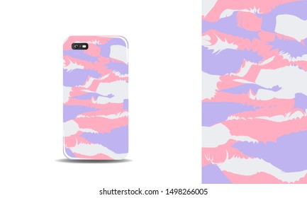 abstract phone case background design vector template. eps10