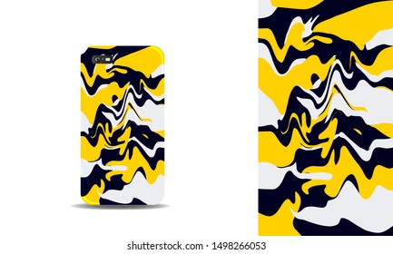 abstract phone case background design vector template. eps10