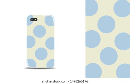 abstract phone case background design vector template. eps10