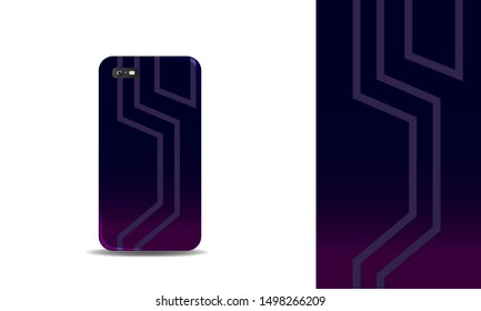 abstract phone case background design vector template. eps10