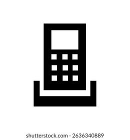 Abstract phone icon design vector