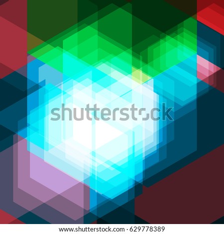 Abstract phosphoric light. Hexagon dazzling geometric concept. Futuristic abstract wallpaper. High quality illustration. Template background. Technology photogenic design. Glowing hexagons wallpaper.