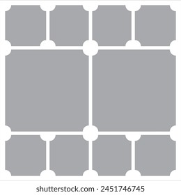 abstract photo collage vector template