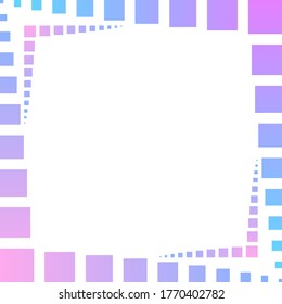Resumen del fondo del marco fotográfico. Ilustración vectorial geométrica.