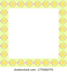 Abstract photo frame background. Geometric vector illustration.
