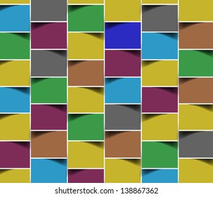 Abstract photo frame design vector.