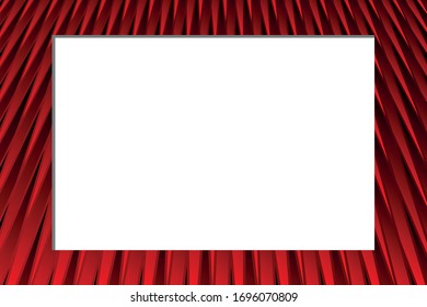 abstract photo frame in red-black style