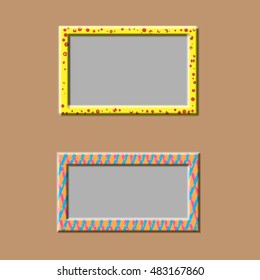 Abstract photo frame.Vector illustration.