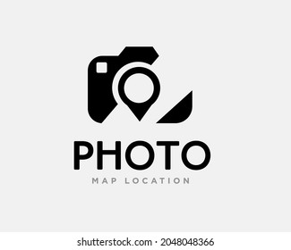 Abstrakte Bildpin-Karte Position Logo-Vorlage