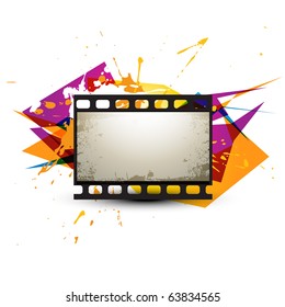 abstract photo reel artwork design