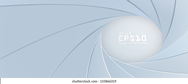 Abstract Photo Shutter Aperture Vector Background With Copy Space. Eps10