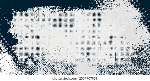 Abstract photocopy texture background with dark edges - landscape. vector Illustration eps 10