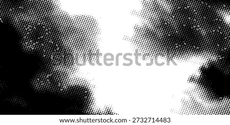 Abstract photocopy texture background with dark edges - landscape pattern art