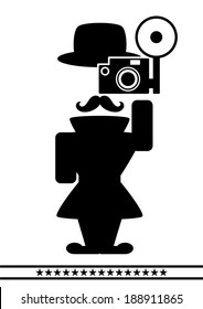 abstract photographer character