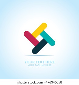 Abstract photography logo, design concept, emblem, icon, flat logotype element for template.