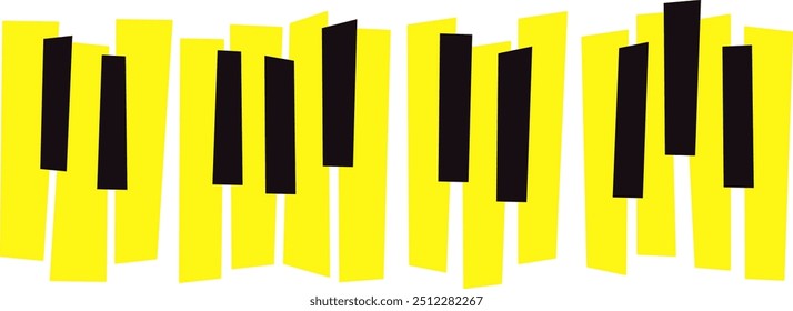 Ilustración vectorial de ilustración de piano Abstractas