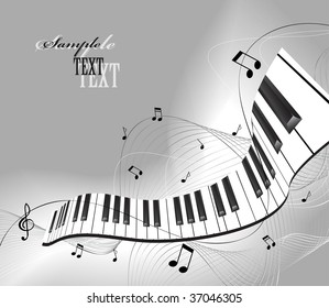   Abstract piano keyboard