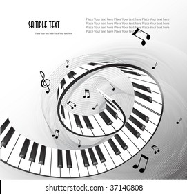  Abstract piano keyboard