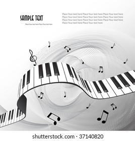   Abstract piano keyboard