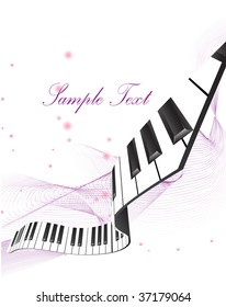  Abstract piano keyboard
