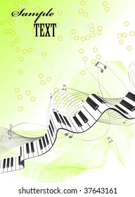 Teclado de piano abstrato