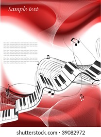 abstract piano keyboard