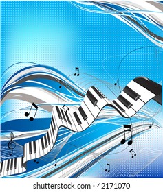 abstract piano keyboard