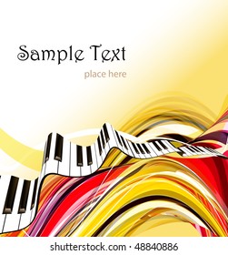 abstract piano keyboard
