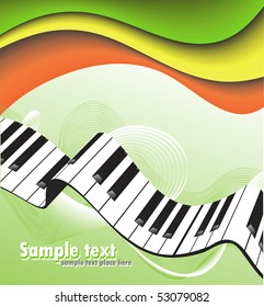 abstract piano keyboard