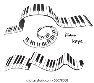 abstract piano keyboard