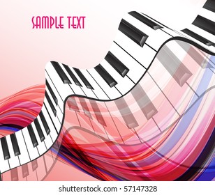 abstract piano keyboard