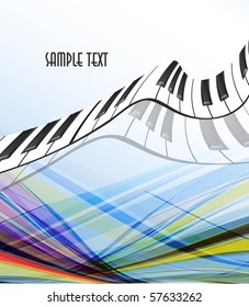abstract piano keyboard