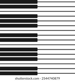 Abstrakte Klaviertastatur. Hintergrund mit schwarz-weißen Tasten.