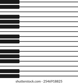 Abstract piano keyboard. Background with black and white keys.