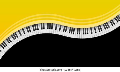 Abstract Piano Keys Music Keyboard Instrument Song Melody Vector Design Style