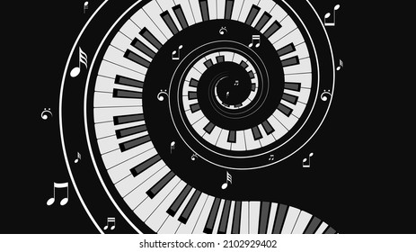 Abstract Piano Keys Notes Music Keyboard Stock Vector (Royalty Free ...