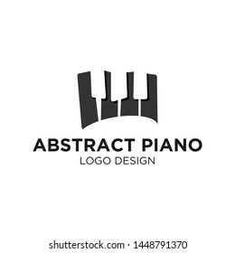Abstract piano Logo Vector Design