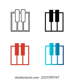 Abstract Piano Silhouette Illustration, can be used for business designs, presentation designs or any suitable designs.