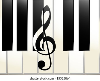 Abstract piano vector illustration