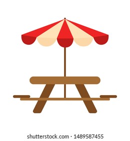abstract picnic object on a white background, vector illustration design