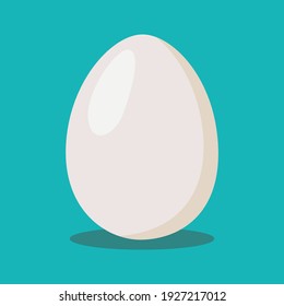 Abstract picture big white egg with lens flare and shadow