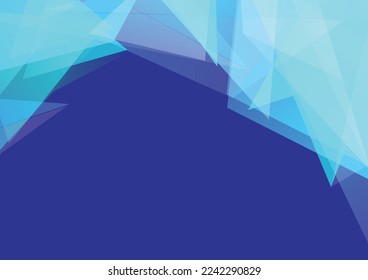 abstract picture Connected triangles on a blue background.