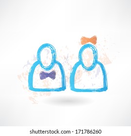 abstract picture with a couple.