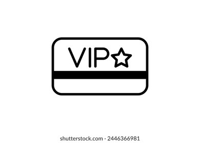 abstract of a picture sign, symbol, icon vip card concept design