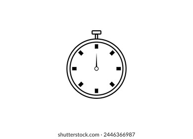 abstract of a picture sign, symbol, icon stopwatch concept design