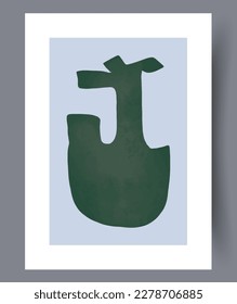 Imagen abstracta de un simple elemento de la impresión de arte en la pared. Paredes de arte para el diseño interior. Afiche de imagen abstracta mínimo imprimible. Fondo decorativo contemporáneo con elementos.