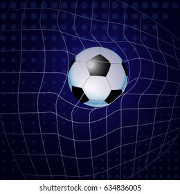 Abstract picture with soccer ball