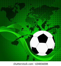 Abstract picture with soccer ball
