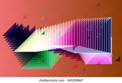 abstract picture of triangle and clash