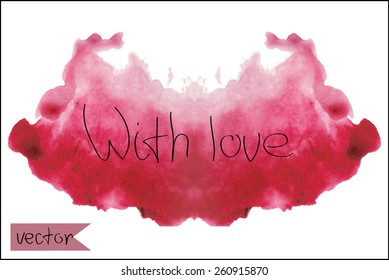 The abstract picturesque background for your text drawn with a water color.Album " Abstract Water Colour Backgrounds".Album "Red, pink and orange spots"